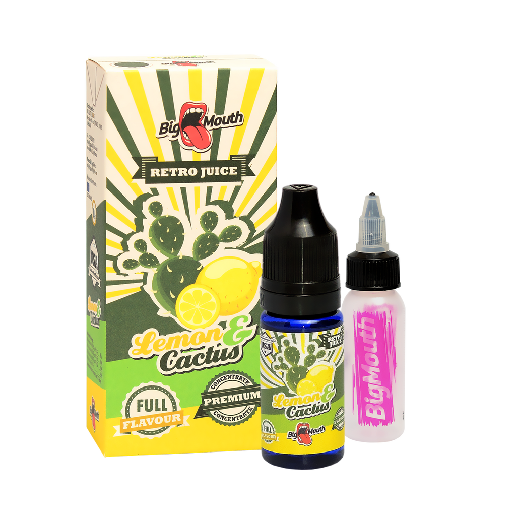 boss vape juice Retro One Shot - Lemon & Cactus bp Products and services indica-thca Color:Limpid Green