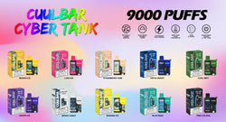 CUULBAR PREMIUM CYBERTANK DISPOSABLE VAPE 50mg 9000 PUFF WITH LANYARD