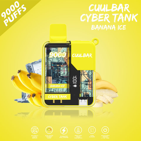 CUULBAR PREMIUM CYBERTANK DISPOSABLE VAPE 50mg 9000 PUFF WITH LANYARD Boss Vape CUULBAR PREMIUM CYBERTANK DISPOSABLE VAPE 50mg 9000 PUFF WITH LANYARD Boss Vape