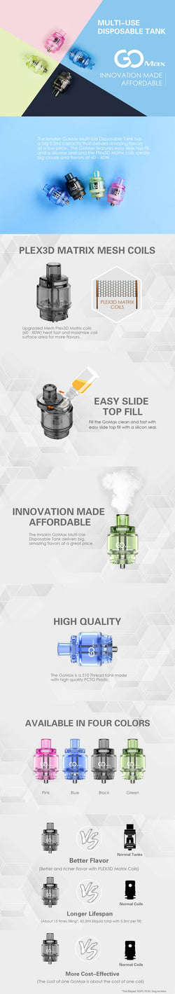 Innokin Go Max Disposable Sub Ohm Tank 0.19ohm