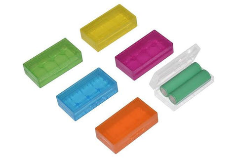 Battery Case 18650 Dual (Assorted Colours) Boss Vape Battery Case 18650 Dual (Assorted Colours) Boss Vape