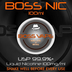 Boss Nic Nicotine (USP Grade) 100mg VG Boss Vape Boss Nic Nicotine (USP Grade) 100mg VG Boss Vape