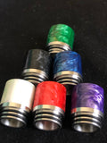 Resin & Steel 810 Drip Tips (Straight Marble Finish)