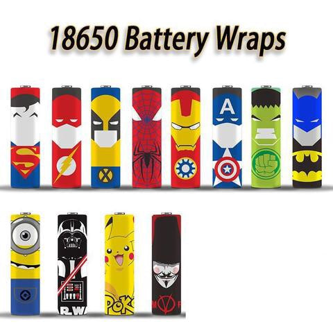 Battery Wrap Super Hero Series (18650) Battery Wrap Super Hero Series (18650)